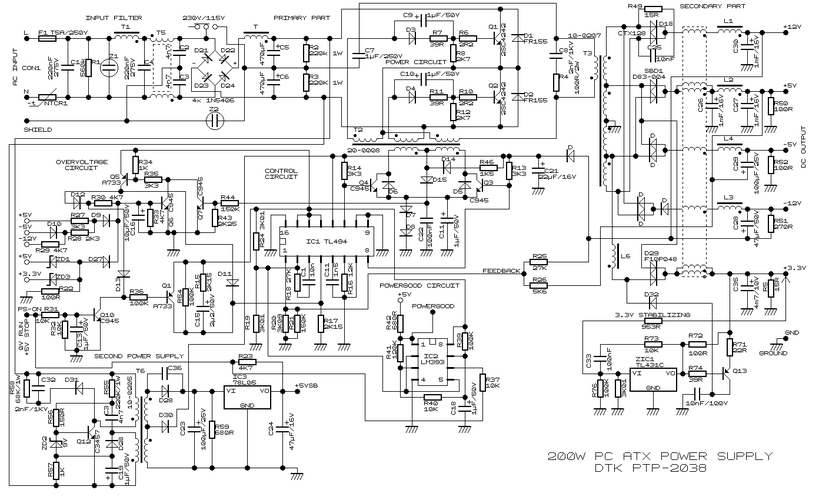 開關(guān)電源常用電路圖